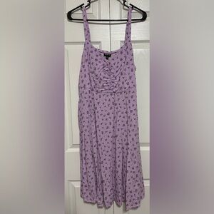 Torrid Lavender Floral Dress sleeveless size 0/L